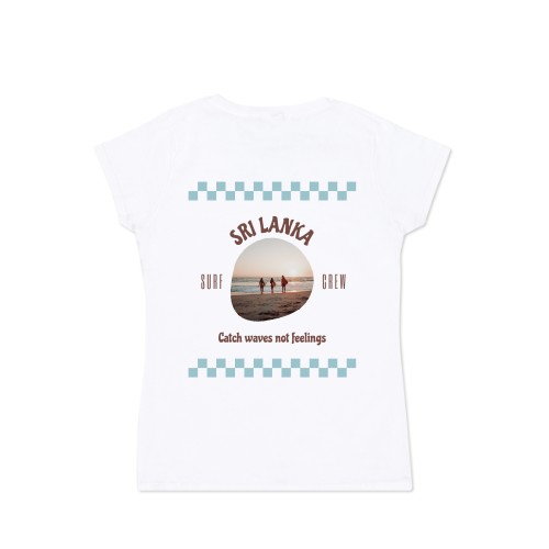 T-shirt dame hvid Bagside T-shirt dame hvid Bagside