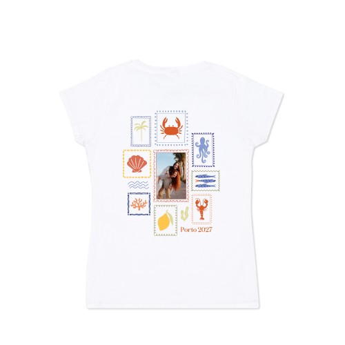 T-shirt dame hvid Bagside T-shirt dame hvid Bagside