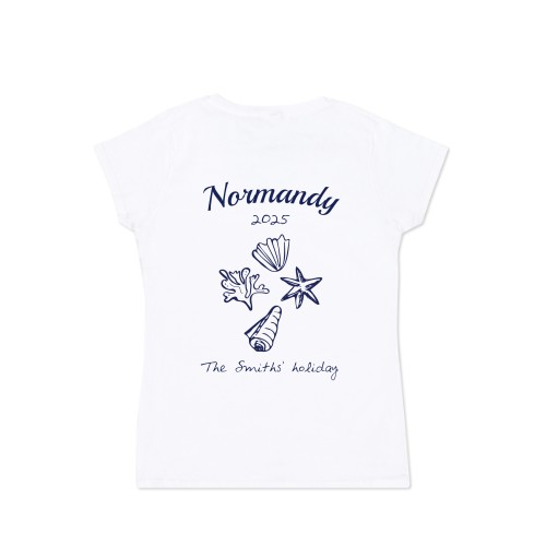 T-shirt dame hvid Bagside T-shirt dame hvid Bagside