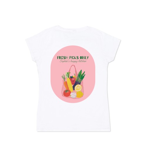 T-shirt Women White Back T-shirt Women White Back