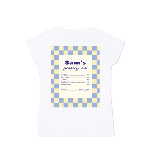 T-shirt Women White Back