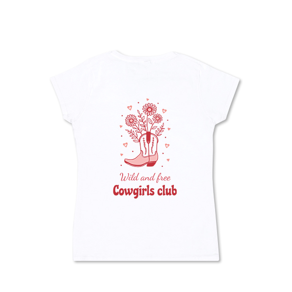 T-shirt femme blanc Arrière