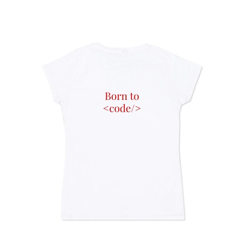 T-shirt dam vit Baksida