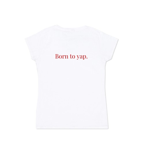 T-shirt dame hvid Bagside