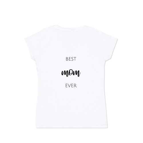 Frauen T-Shirt Weiss Rückseite Frauen T-Shirt Weiss Rückseite