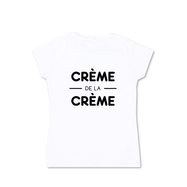 T-shirt femme blanc Arrière T-shirt femme blanc Arrière