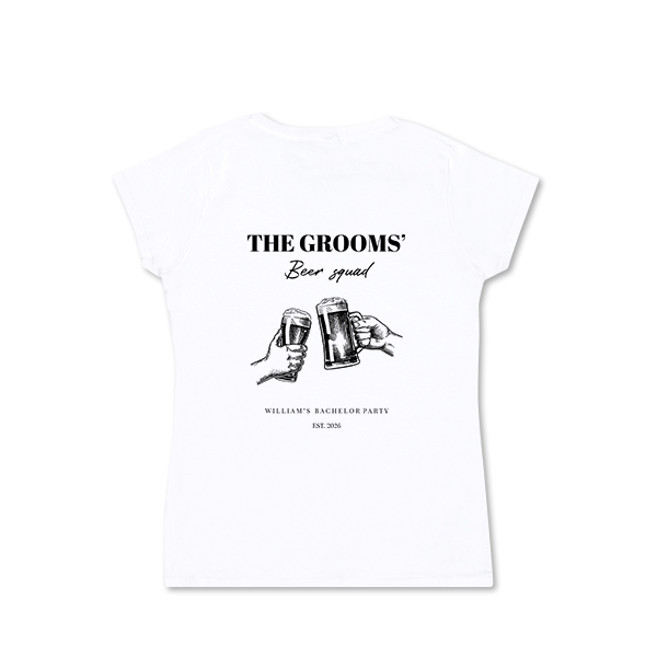 T-shirt femme blanc Arrière T-shirt femme blanc Arrière