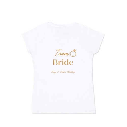 T-shirt vrouwen wit Achterkant