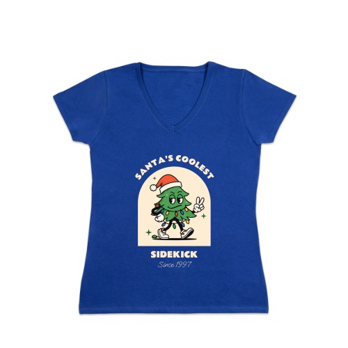 Frauen T-Shirt Korallenblau
