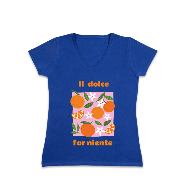 T-skjorte dame klar blå