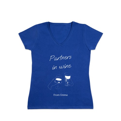 Frauen T-Shirt Korallenblau