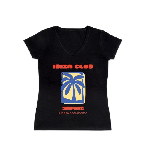 T-shirt dame sort T-shirt dame sort