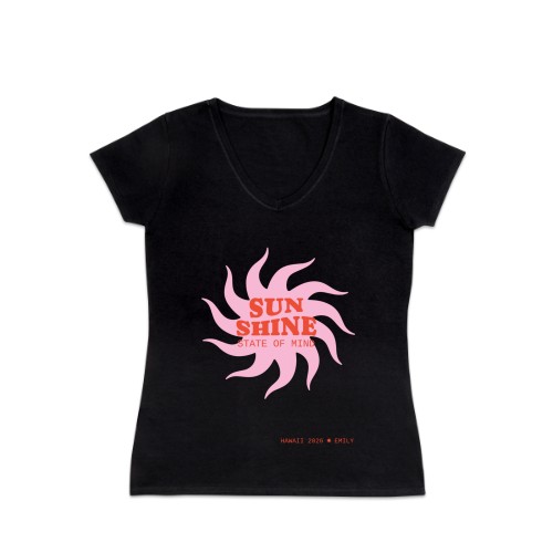 T-shirt dame sort T-shirt dame sort