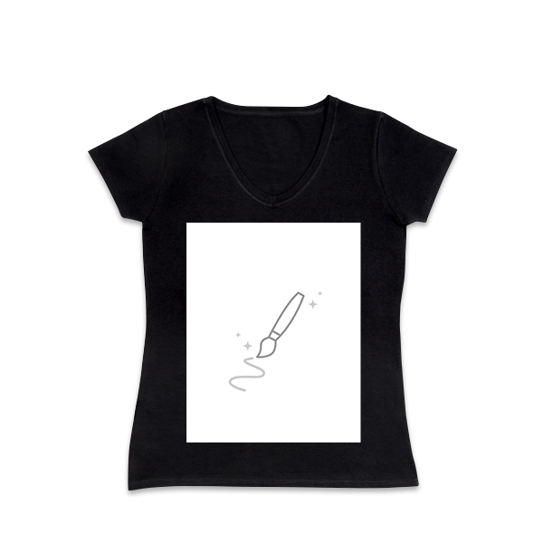 T-shirt dame sort T-shirt dame sort