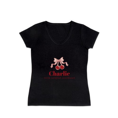 Vintage Cherry Love Text - Only Vintage Cherry Love Text - Only