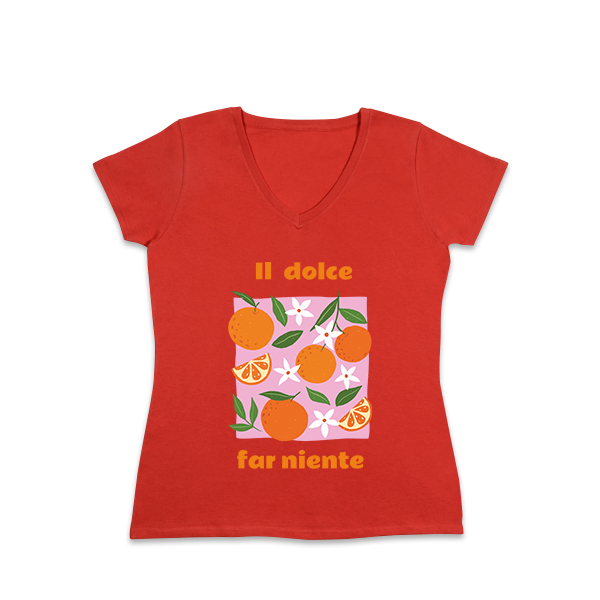 Dolce Orange Pattern - Text Only