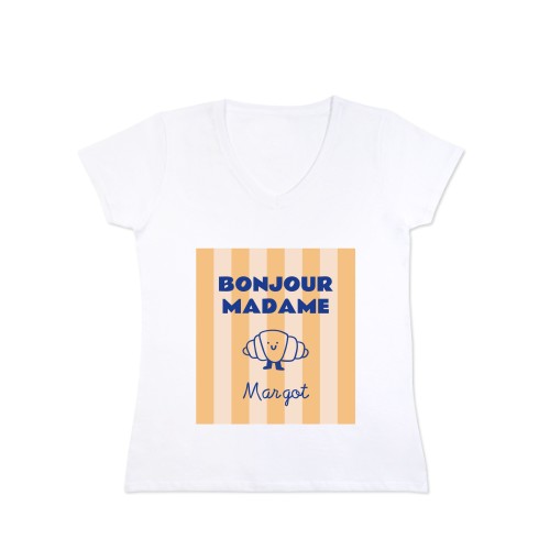 T-shirt femme blanc