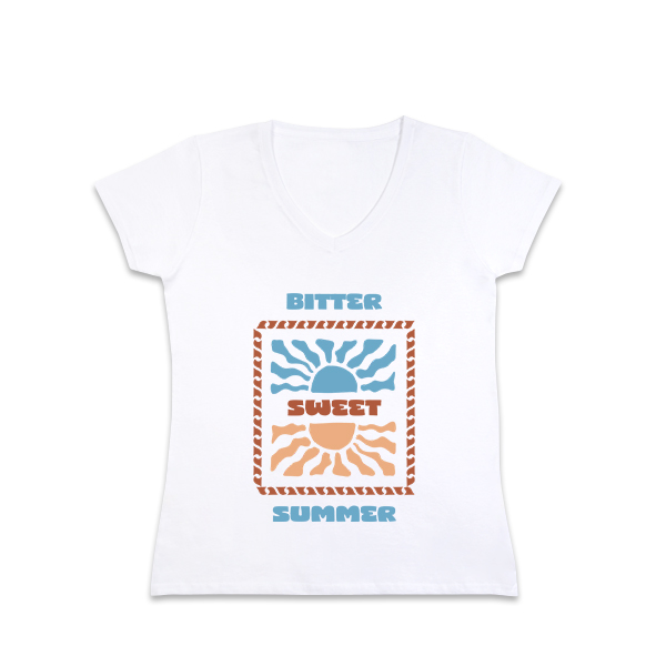 Frauen T-Shirt Weiss