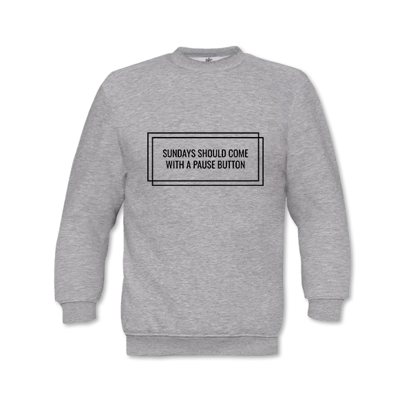 Kinder Sweatshirt Grau gesprenkelt