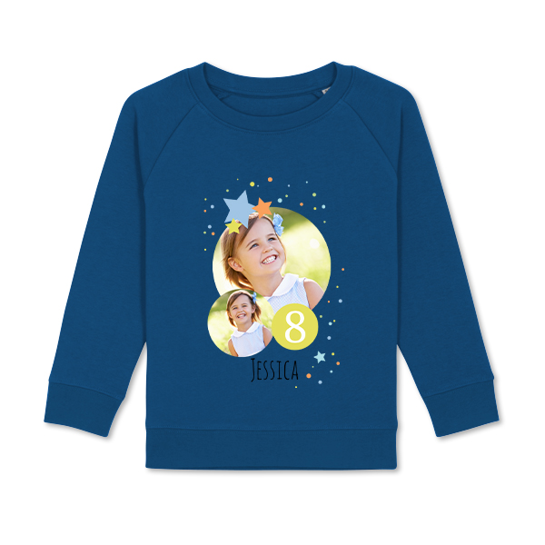 Sweat-shirt Enfant Bleu de cobalt