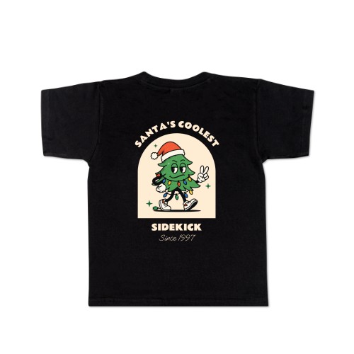 Kinder T-Shirt Schwarz Rückseite