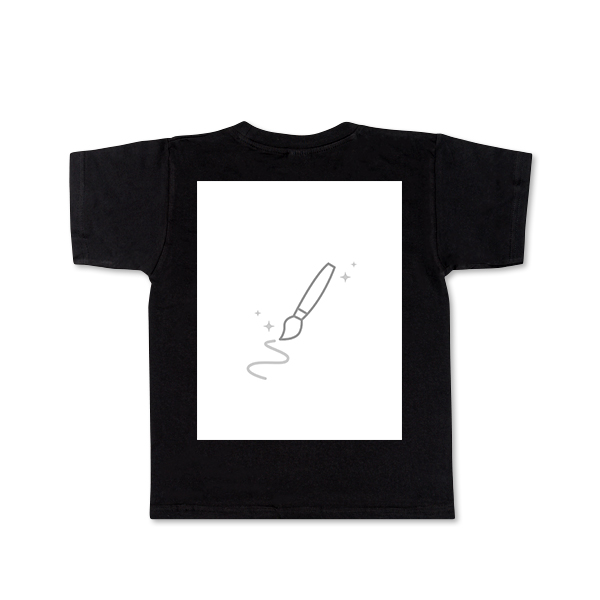 T-shirt til børn sort Bagside T-shirt til børn sort Bagside