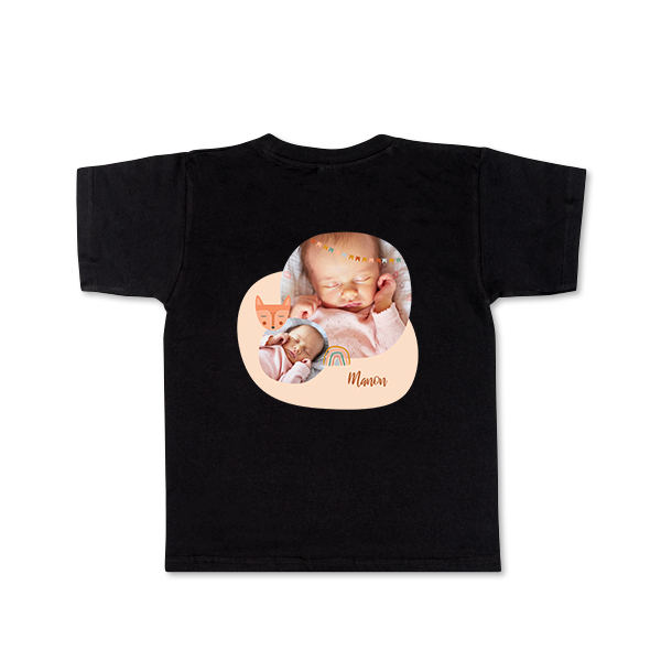 T-shirt Kids Black Back 