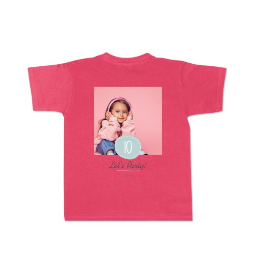 T-shirt barn rosa Baksida T-shirt barn rosa Baksida