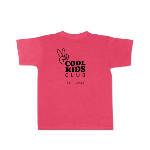 T-shirt enfant rose Arrière