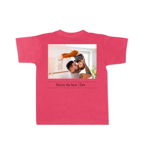 T-skjorte barn rosa Bakside T-skjorte barn rosa Bakside