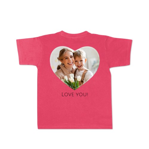 T-shirt enfant rose Arrière