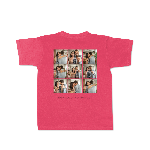 T-shirt enfant rose Arrière T-shirt enfant rose Arrière