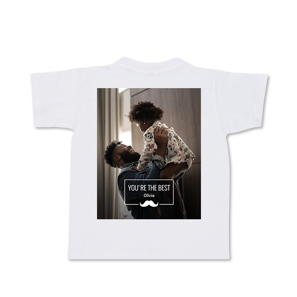 T-shirt enfant blanc Arrière T-shirt enfant blanc Arrière