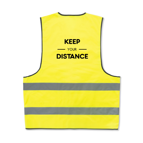 Reflective Vest Adult Personalised Back