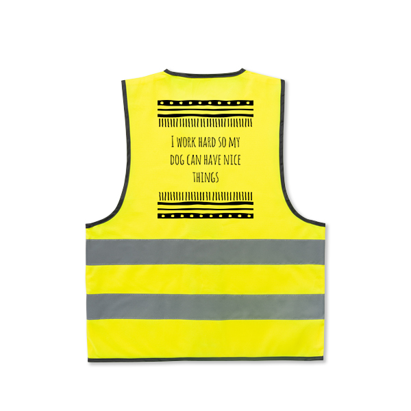 Reflective Vest Child Personalised Back