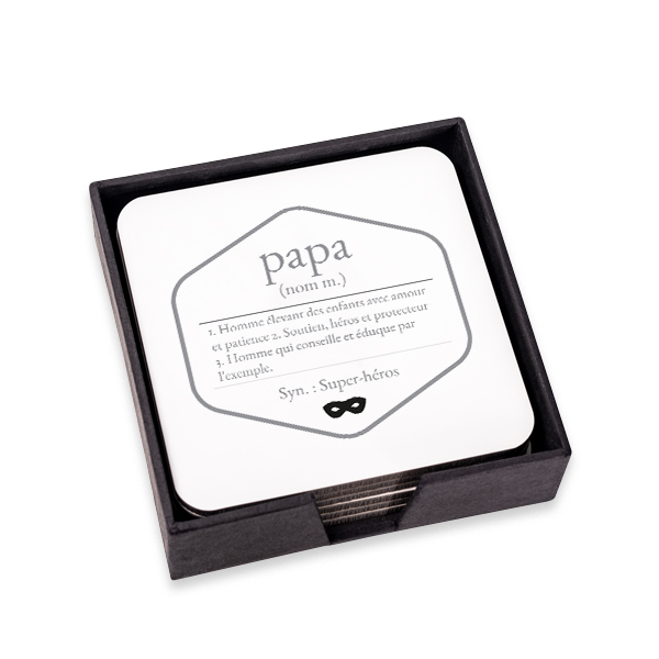 Sous-verres luxe carrés