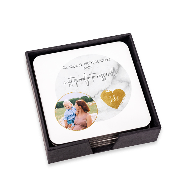 Sous-verres luxe carrés