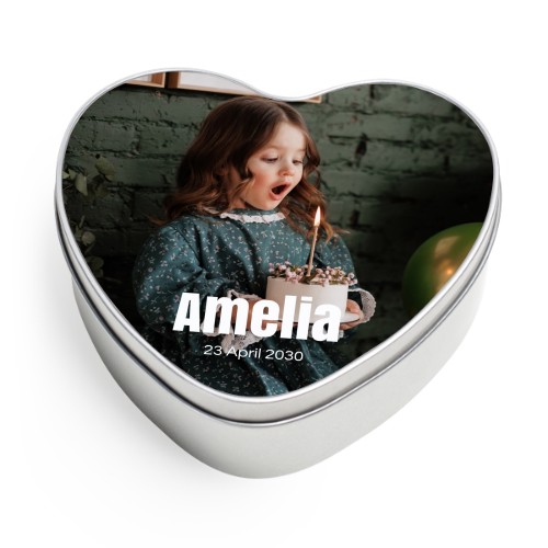 Cookie Tin Heart Cookie Tin Heart