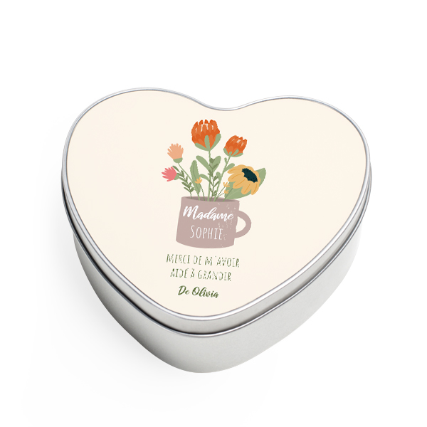 Boîte à biscuits coeur