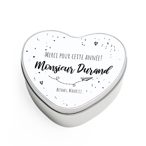 Boîte à biscuits coeur