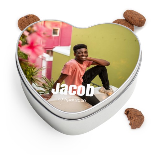 Cookie Tin Heart with Generous cookies