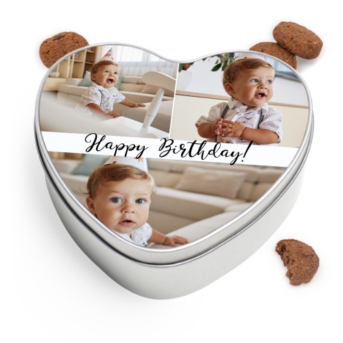 Boîte à biscuits coeur avec biscuits Generous 