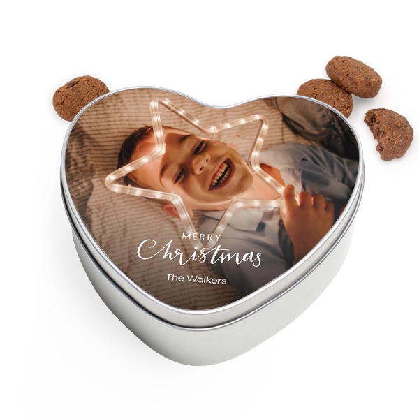 Cookie Tin Heart with Generous cookies