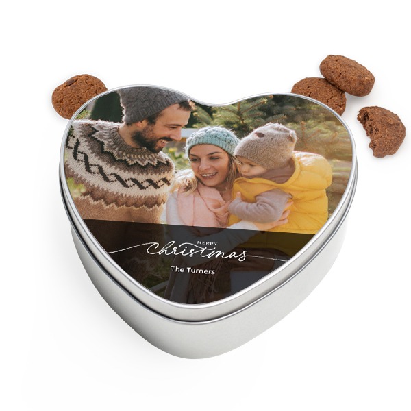 Cookie Tin Heart with Generous cookies Cookie Tin Heart with Generous cookies
