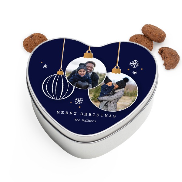 Koekjestrommel hartvormig met Generous koekjes Koekjestrommel hartvormig met Generous koekjes