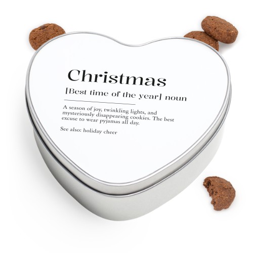 Cookie Tin Heart with Generous cookies Cookie Tin Heart with Generous cookies