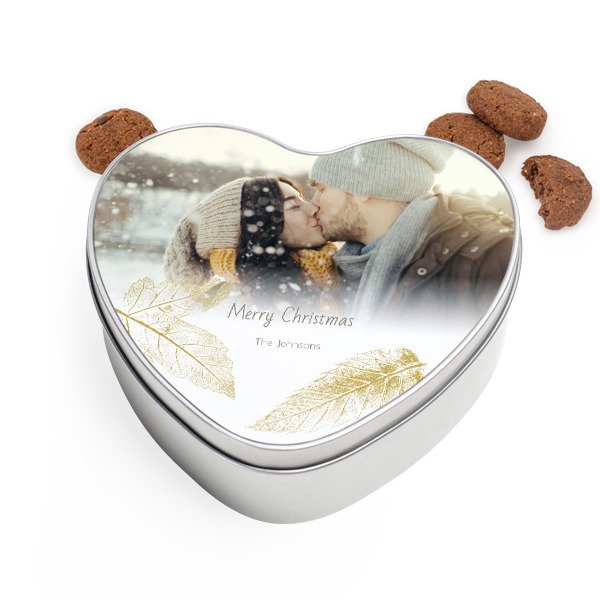 Cookie Tin Heart with Generous cookies Cookie Tin Heart with Generous cookies