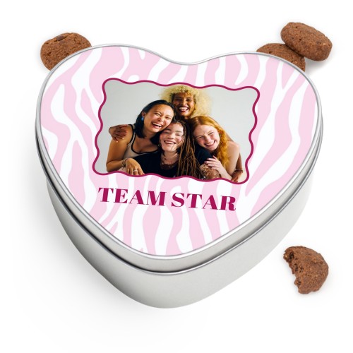 Cookie Tin Heart with Generous cookies Cookie Tin Heart with Generous cookies