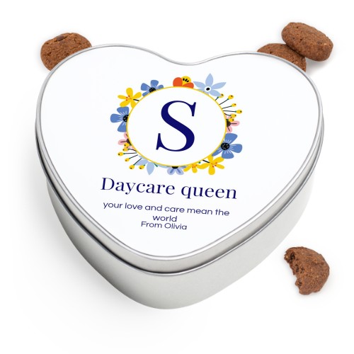 Herzförmige Keksdose mit Generous Keksen