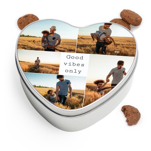 Cookie Tin Heart with Generous cookies Cookie Tin Heart with Generous cookies